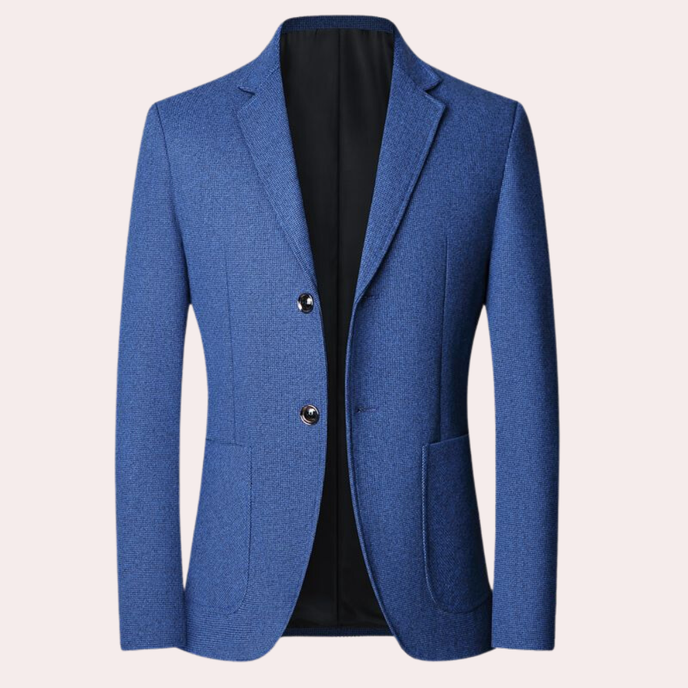 Formal retro plaid men's blazer